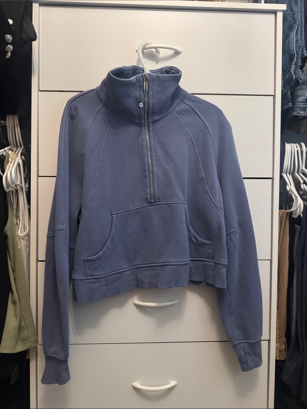 lululemon athletica Lavender Half-Zip Funnel Sweatshirt